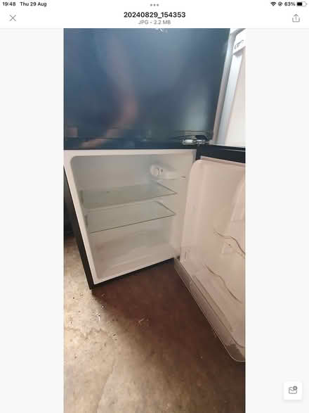 Photo of free Small under counter fridge Black (TA1) #3
