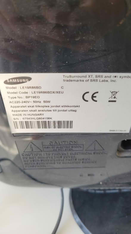 Photo of free Samsung Television (Streatham Common) #4