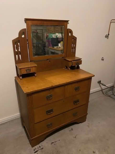 Photo of free Solid Silky Oak Chest of Drawers (Kensington) #2