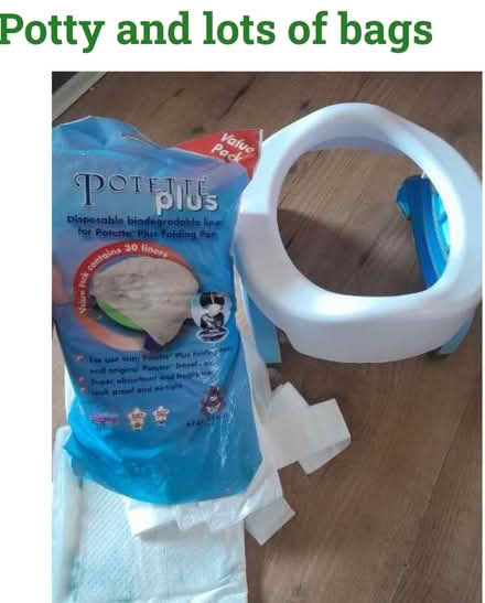 Photo of free Potty and bags (EH4) #1