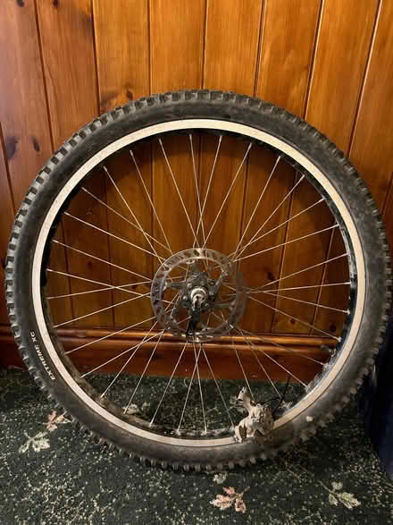 Photo of free Front and rear mountain bike wheels (Pallet Hill CA11) #1