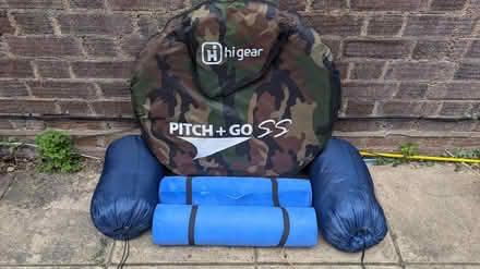 Photo of free 2 man pop up + summer sleeping bags (TW9) #1
