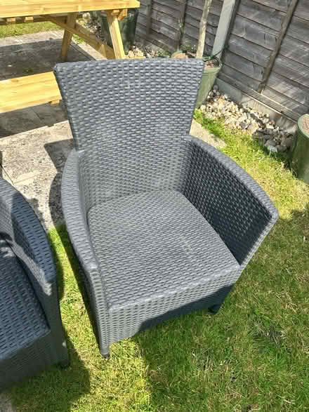 Photo of free 2 plastic garden chairs (Coulsdon) #2