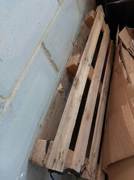 Photo of free Wooden Pallet (Black Squares TS22) #1