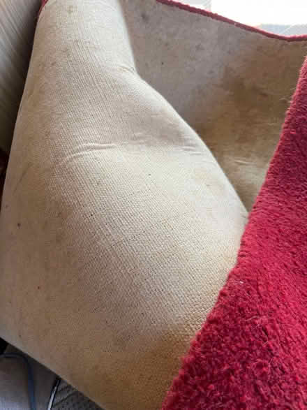 Photo of free Red rug. Wool. 1.5m square (Kings Heath) #2