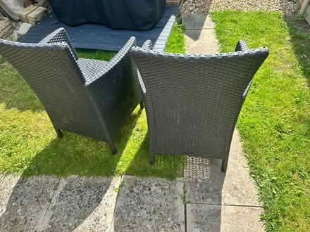 Photo of free 2 plastic garden chairs (Coulsdon) #4