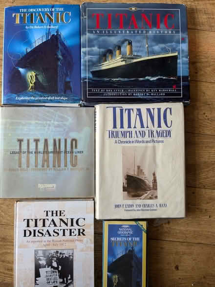 Photo of free books, mostly on The Titanic (Hove Green BN3) #1