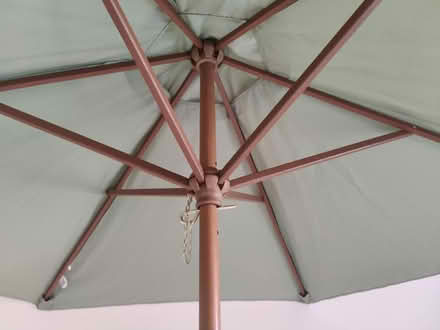 Photo of free Hardwood/green fabric parasol (Finchley N3) #3