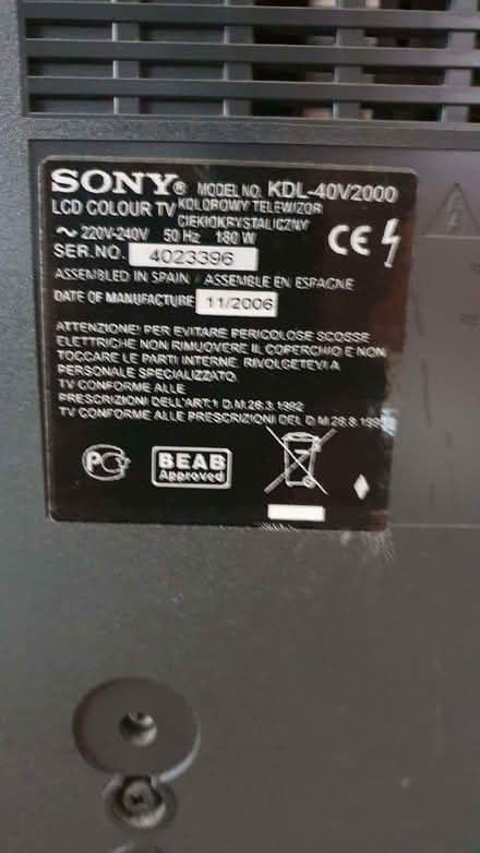 Photo of free 40" LCD Colour TV (Hay Mills B25) #2