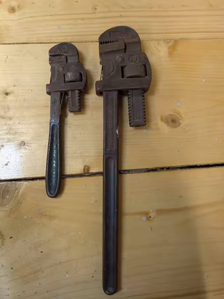 Photo of free Stilsson wrenches - 1 x 18 inch, 1 x 10 inch (Swanwick DE55) #2