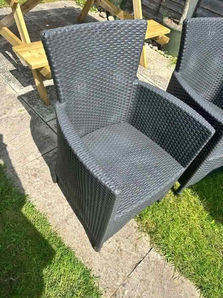 Photo of free 2 plastic garden chairs (Coulsdon) #3