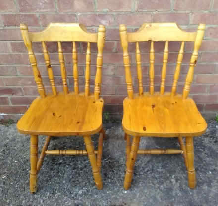 Photo of free Vintage Solid Wood Farmhouse Chairs (Ainsdale PR8) #1