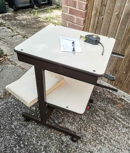Photo of free Computer table with lockable wheels (Caversham Heights RG4) #1