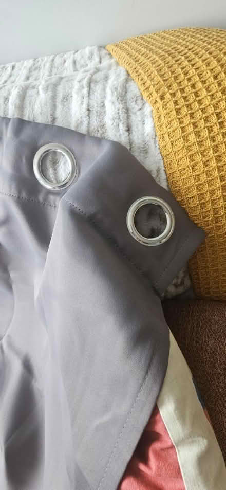 Photo of free Pair of gray curtains (Gallions Reach) #2