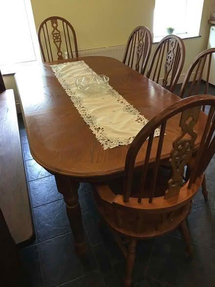 Photo of free Large Extending Table & Chairs (Torquay) #3