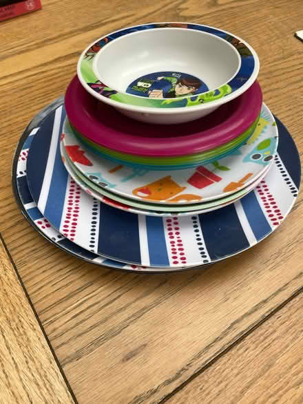 Photo of free Plastic/melamine kids plates & bowl (Southfields SW19) #1