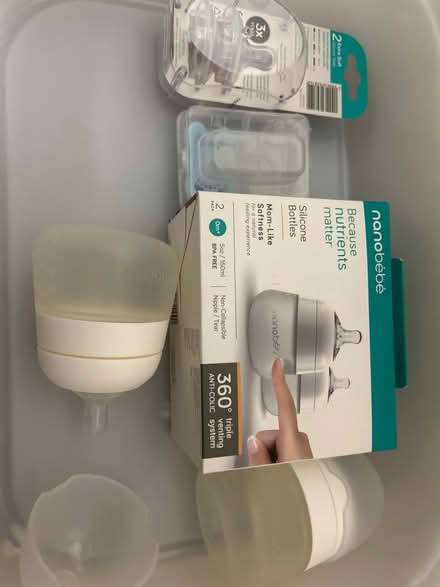 Photo of free Baby dummy and milk bottles (Mortlake) #1