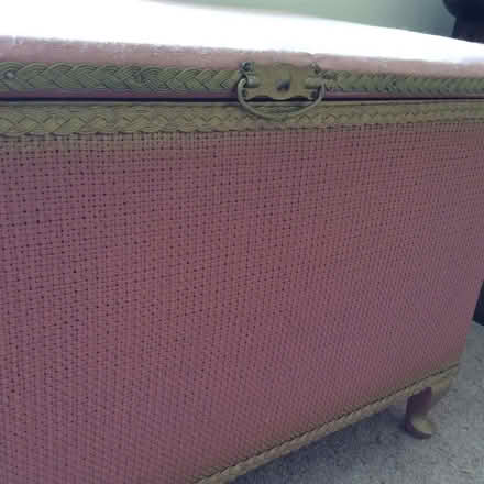 Photo of free Vintage small bedding chest Lloyd loom style. (West Oxfordshire OX29) #2