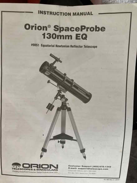 Photo of free Orion telescope (Framingham) #2
