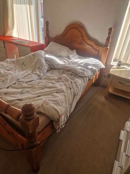 Photo of free King size double bed and bedding if wanted together (Stockport SK3) #2