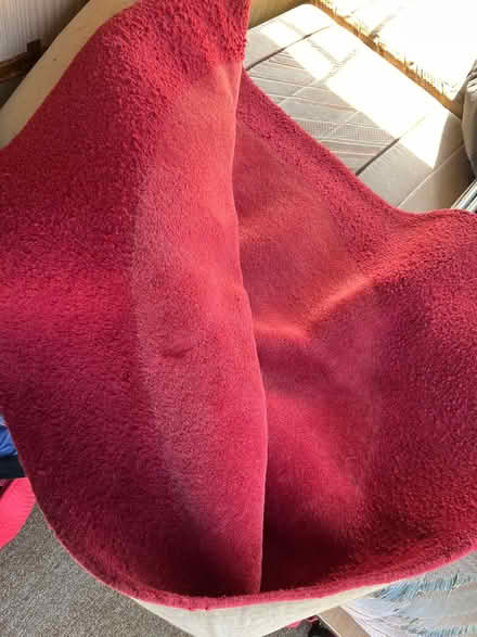 Photo of free Red rug. Wool. 1.5m square (Kings Heath) #1
