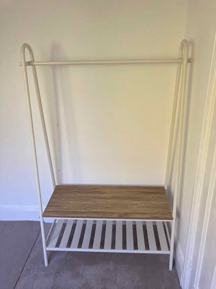 Photo of free Habitat Double Clothes Rail - White (Belmont HA7) #2