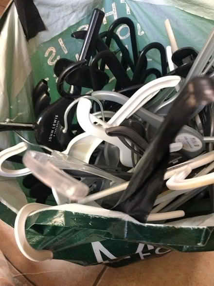 Photo of free Plastic children’s and adult size coathangers (Carnforth LA5) #1