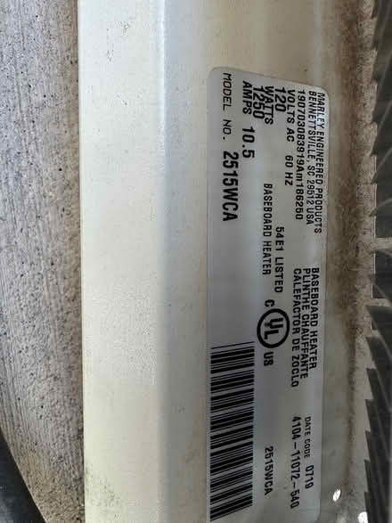 Photo of free Baseboard heaters (Belmont) #2