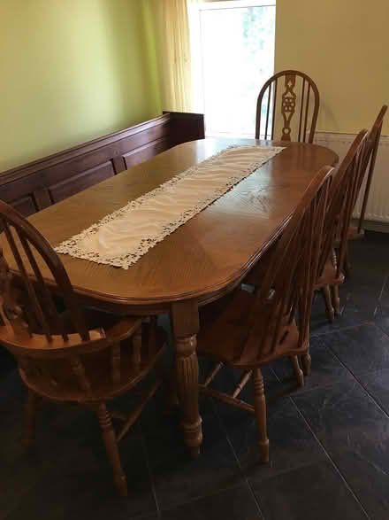 Photo of free Large Extending Table & Chairs (Torquay) #2