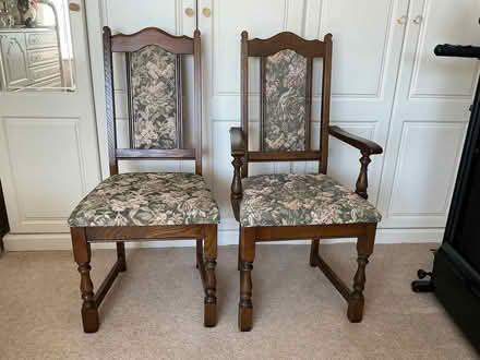 Photo of free Two dining room chairs (Mudeford BH23) #1