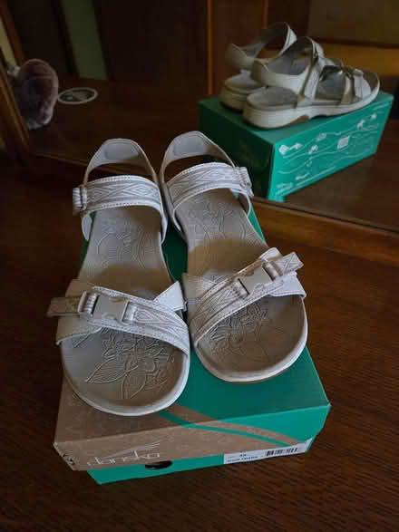 Photo of free Dansko White Sandals - Size 38 (Bartlett, near the library) #1