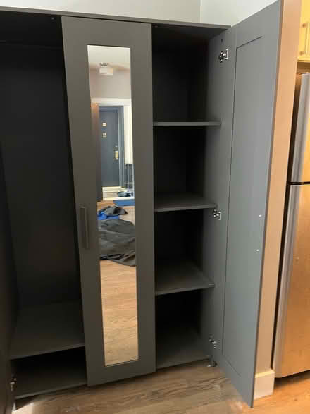 Photo of free Gray IKEA wardrobe (Brooklyn 11226) #2