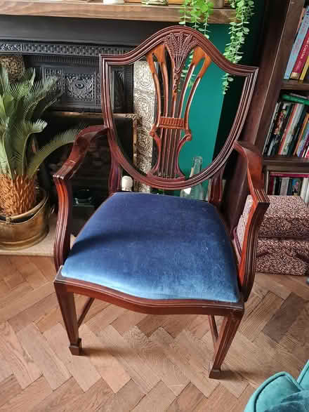 Photo of free Velvet seated chair (Ashford TW15) #1