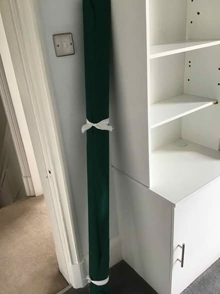 Photo of free Bolt of dark green heavy woven cotton fabric - 6 metres (Alderley Edge SK9) #1