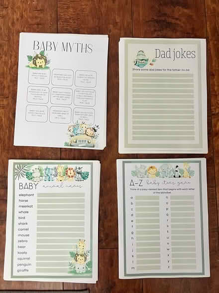 Photo of free Baby shower games (Unser / McMahon) #1