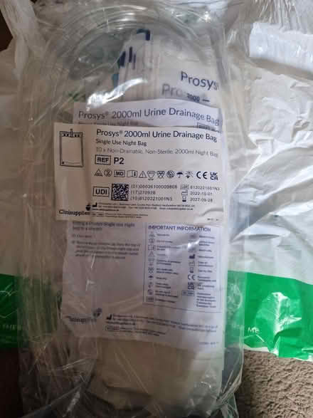 Photo of free 30 night bags, urine drainage bags (Allesley CV5)