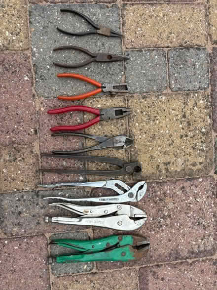 Photo of free 9 Assorted Plyers and Mole Grips (Bicester) #1