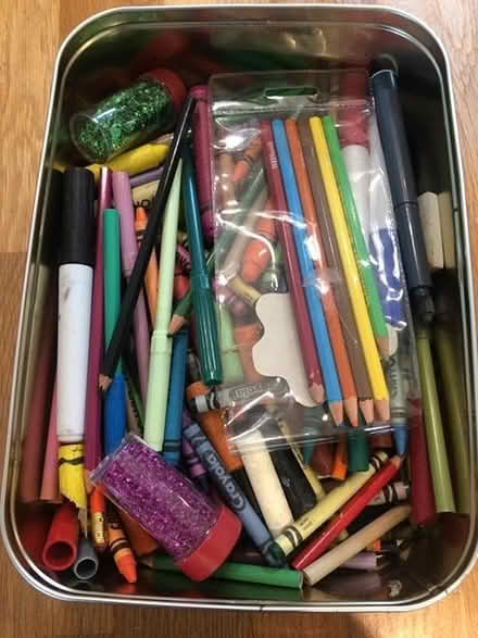 Photo of free Lots of crayons, pencils and pens (Wallands Park BN7) #1