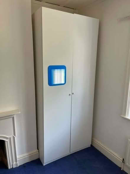Photo of free Tall white double wardrobe (Woodbridge IP12) #2