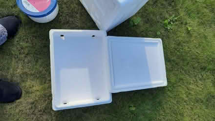 Photo of free Insulated boxes and plastic tub with lid (Culcheth WA3) #3
