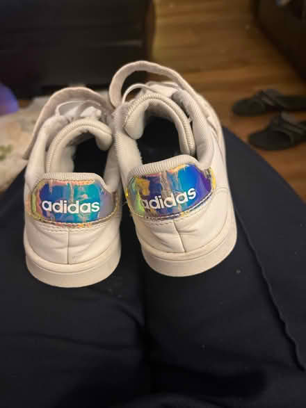 Photo of free White Addidas trainers size 1 (Emscote Mill CV34) #3