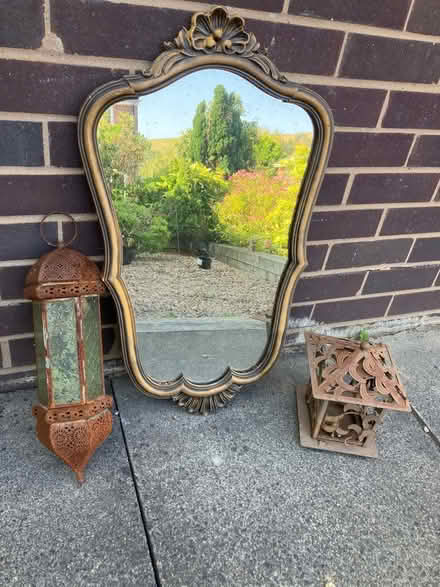Photo of free Garden Mirror & Tea Light Holders (OL15 Littleborough) #1