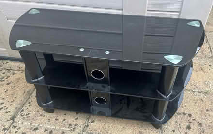 Photo of free Large Glass TV Stand (Watford WD24 Tudor) #1