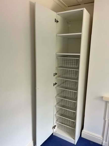 Photo of free Tall narrow white wardrobe (Woodbridge IP12) #1