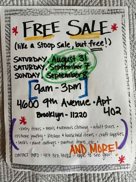 Photo of free free sale (Sunset Park, BK) #1