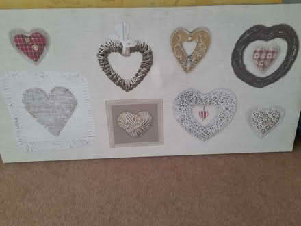 Photo of free Heart canvas 98cm x 46cm (South End MK42) #1