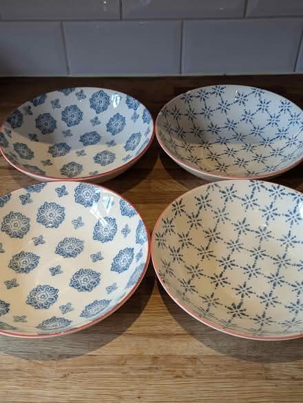 Photo of free 4 x Sainsbury's pasta bowls (SG5) #1