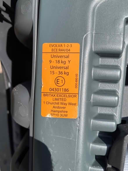 Photo of free Britax child car seat (Dun Laoghaire) #4