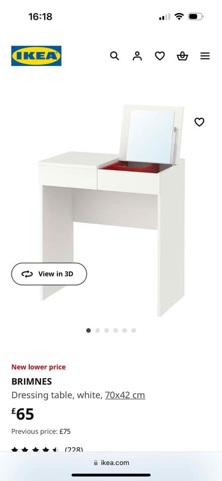 Photo of free IKEA Dressing Table (Harold Wood RM3) #1