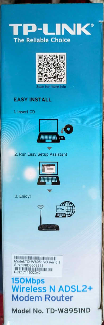 Photo of free TP Link Wireless Modem Router (Sidney Road KT12) #3